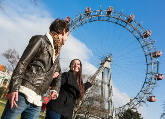 Prater in Wien Auf Klassenfahrt mit HEROLÉ: Prater in Wien.