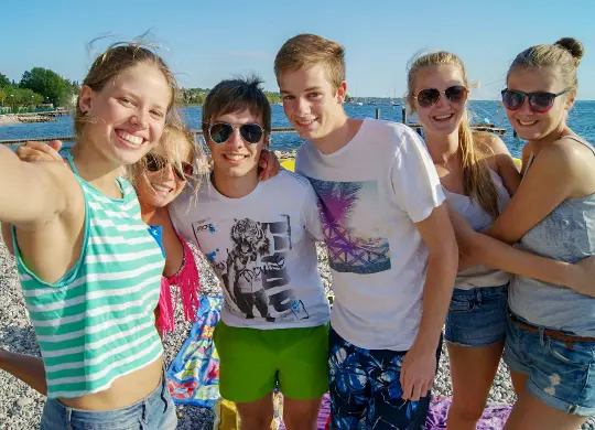 Schülergruppe am Gardasee Auf Klassenfahrt mit HEROLÉ: Schülergruppe am Gardasee.