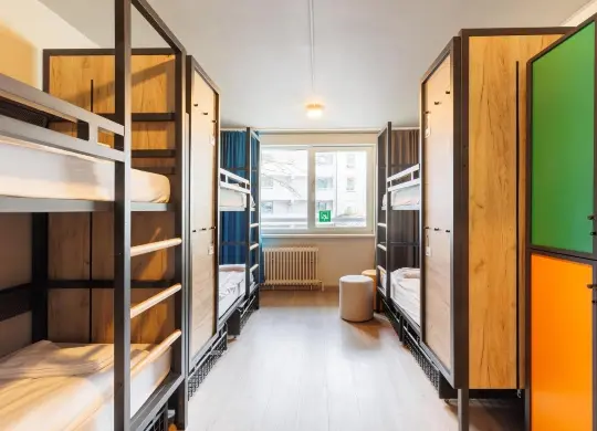 Auf Klassenfahrt mit HEROLÉ: 6-Bett-Zimmer im a&o Hostel München Hackerbrücke