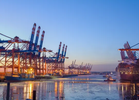 Hafen in Hamburg Auf Klassenfahrt mit HEROLÉ: Hafen in Hamburg.