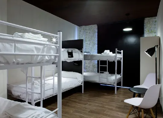 Auf Klassenfahrt mit HEROLÉ: room00 Ventura Sechsbettzimmer in Madrid.