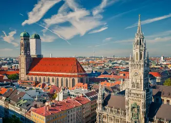 Panoramablick in München Auf Klassenfahrt mit HEROLÉ: Panoramablick in München.