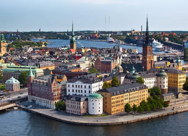Auf Klassenfahrt mit HEROLÉ: Panoramaansicht über Stockholm.