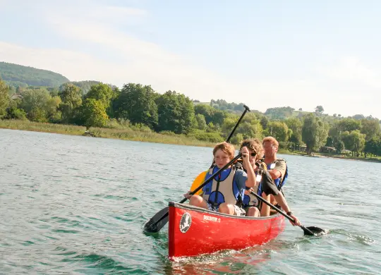 Auf Klassenfahrt mit HEROLÉ: Kanutour am Bodensee.