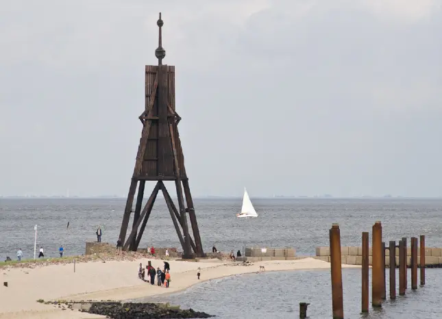 Auf Klassenfahrt mit HEROLÉ: Kugelbake in Cuxhaven.