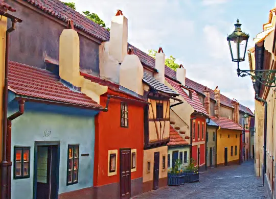 Goldenes Gässchen in Prag Auf Klassenfahrt mit HEROLÉ: Goldenes Gässchen in Prag.