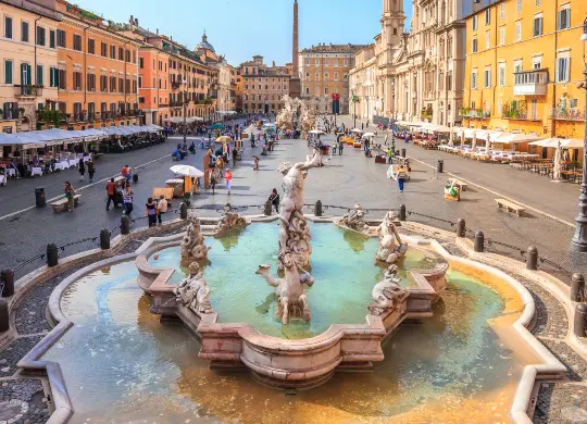 Auf Klassenfahrt mit HEROLÉ: Piazza Navona in Rom.
