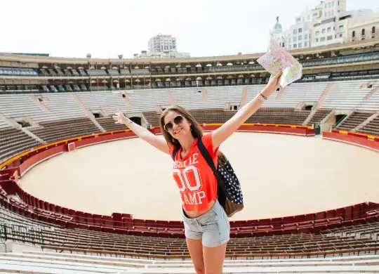 Stierkampfarena in Valencia Auf Klassenfahrt mit HEROLÉ: Stierkampfarena in Valencia.