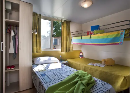 Auf Klassenfahrt mit HEROLÉ: Zimmerbeispiel Mobilhome Camping Firenze in Florenz