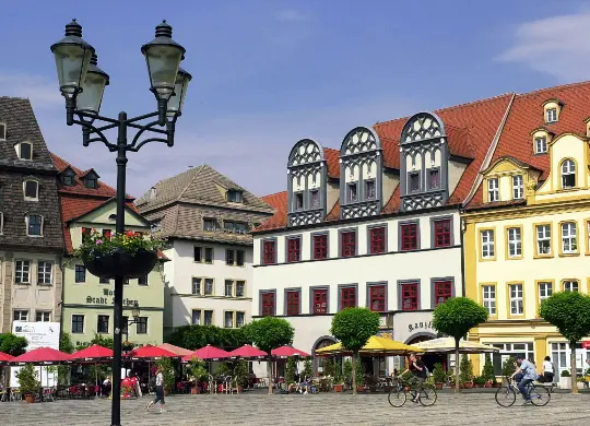 Marktplatz in Naumburg Auf Klassenfahrt mit HEROLÉ: Die Altstadt von Naumburg