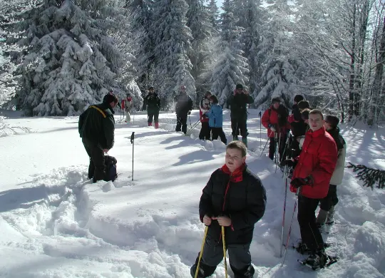 Auf Klassenfahrt mit HEROLÉ: Schneeschuhwanderung im Schwarzwald