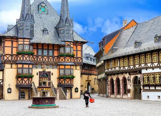 Rathaus von Wernigerode im Harz Auf Klassenfahrt mit HEROLÉ: Rathaus von Wernigerode im Harz