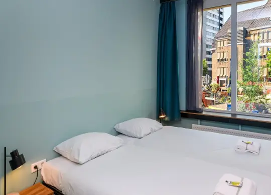 Auf Klassenfahrt mit HEROLÉ: Zimmer für die Begleitpersonen im Stayokay Hostel Utrecht Centrum