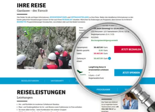 Detailseite Ihre Reise in meinHEROLÉ Detailseite Ihre Reise in meinHEROLÉ