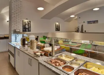 Frühstücksbuffet im Hotel Adeba in Prag Auf Klassenfahrt mit HEROLÉ: Frühstücksbuffet im Hotel Adeba in Prag