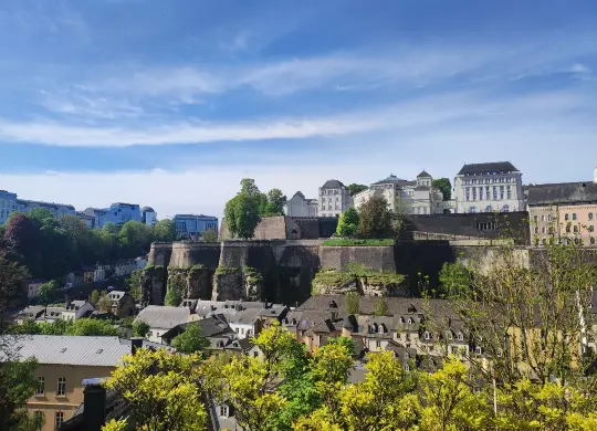 Auf Klassenfahrt mit HEROLÉ: Luxemburg - Aussicht auf das Festungsplateau