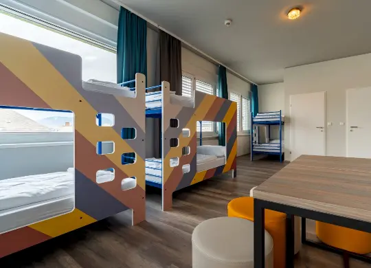 Auf Klassenfahrt mit HEROLÉ: Mehrbettzimmer im a&o Graz Hauptbahnhof