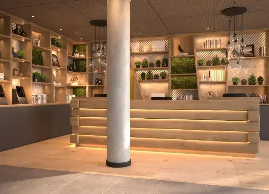 Auf Klassenfahrt mit HEROLÉ: Rezeption im H2 Hotel Erfurt
