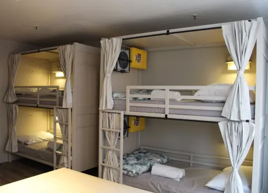 Auf Klassenfahrt mit HEROLÉ: Mehrbetzimmer im wombat's City Hostel München