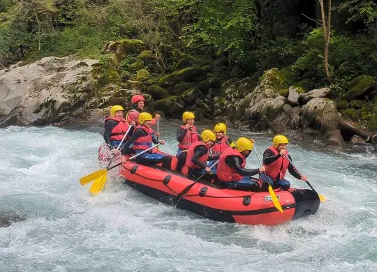 Auf Klassenfahrt mit HEROLÉ: Rafting in der Toskana