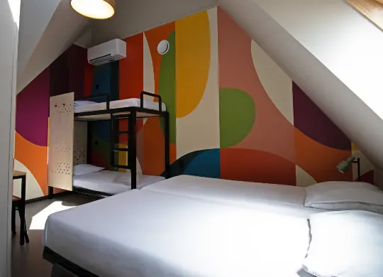 Auf Klassenfahrt mit HEROLÉ: Zimmerbeispiel im Stayokay Hostel Rotterdam