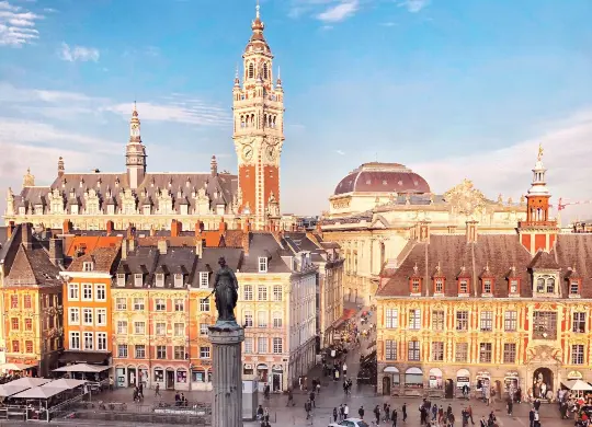 Auf Klassenfahrt mit HEROLÉ: Blick auf den Grand Place in Lille