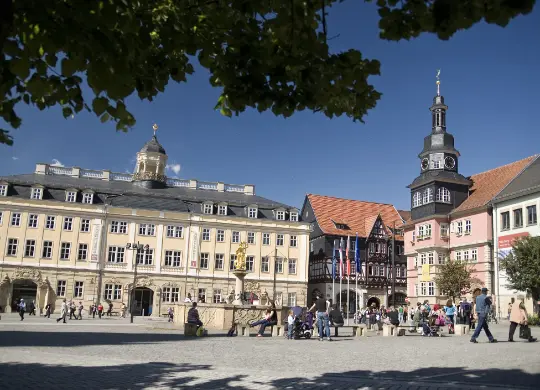Auf Klassenfahrt mit HEROLÉ: Marktplatz in Eisenach