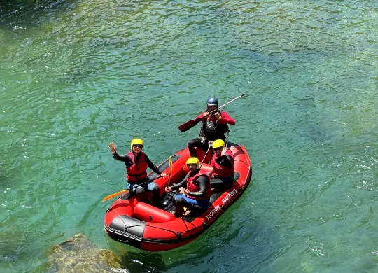 Auf Klassenfahrt mit HEROLÉ: Rafting in der Toskana