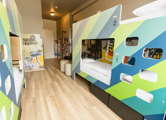 Auf Klassenfahrt mit HEROLÉ: Mehrbettzimmer im A&O Hostel Hamburg Hauptbahnhof