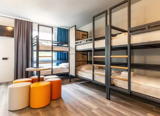 Auf Klassenfahrt mit HEROLÉ: a&o Berlin Hauptbahnhof - Beispielzimmer