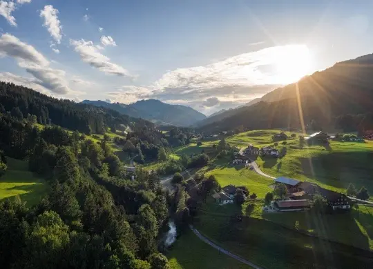Auf Klassenfahrt mit HEROLÉ: Allgäu - Ausblick vom Gästehaus Schlegel