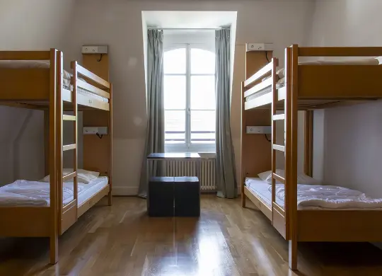 Auf Klassenfahrt mit HEROLÉ: Zimmerbeispiel im Geneva Youth Hostel in Genf