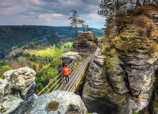 Auf Klassenfahrt mit HEROLÉ: Aussichtspunkt in der Sächsischen Schweiz