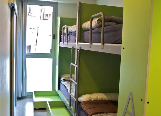 Zimmer im Twenty Tu in Barcelona  Auf Klassenfahrt mit HEROLÉ: Zimmer im Twenty Tu in Barcelona.