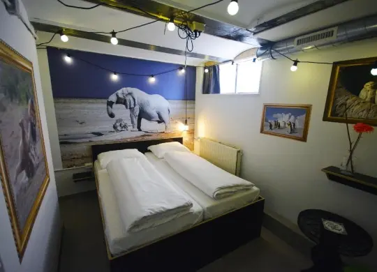 Beispielzimmer für die Begleitpersonen im Will & Tate Hostel in Den Haag Auf Klassenfahrt mit HEROLÉ: Beispielzimmer für die Begleitpersonen im Will & Tate Hostel in Den Haag