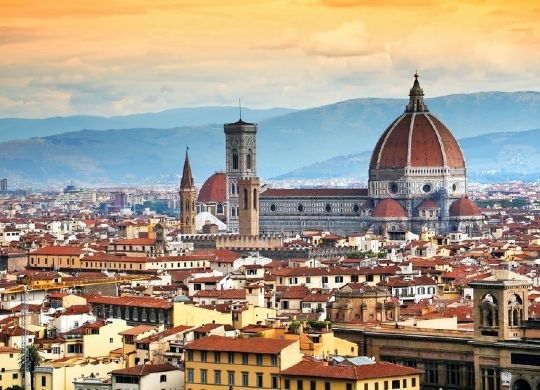 Blick auf Florenz in der Toskana  Auf Klassenfahrt mit HEROLÉ: Blick auf Florenz in der Toskana.