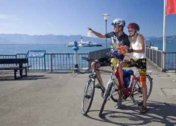 Auf Klassenfahrt mit HEROL&Eacute;: Radtour am See am Bodensee.