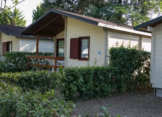 Auf Klassenfahrt mit HEROLÉ: Bungalow vom Camping Paradiso in Viareggio-Torre del Lago