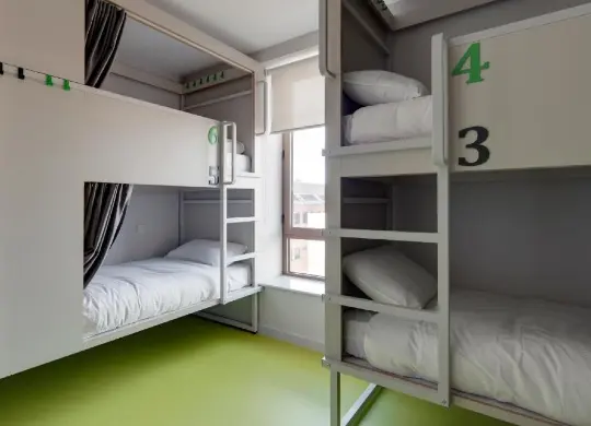 Clink i Lár Hostel Dublin Beispiel Mehrbettzimmer Auf Klassenfahrt mit HEROLÉ: Ein Beispielzimmer aus dem Clink i Lár Hostel Dublin