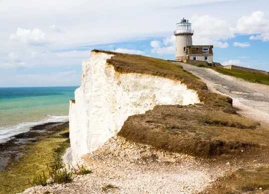 Auf Klassenfahrt mit HEROL&Eacute;: Belle Tout Lighthouse in Eastbourne.