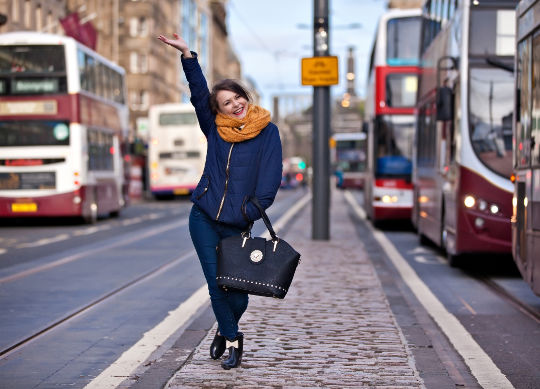 Princes Street in Edinburgh  Auf Klassenfahrt mit HEROLÉ: Princes Street in Edinburgh.
