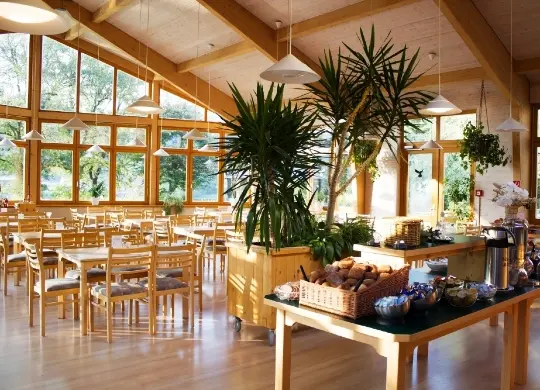 Auf Klassenfahrt mit HEROLÉ: Sächsische Schweiz Familienoase Königstein - Speisesaal