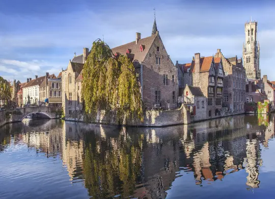 Auf Klassenfahrt mit HEROLÉ: Aussicht vom Fluss in Brügge