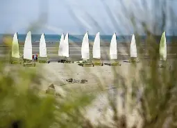 Auf Klassenfahrt mit HEROLÉ: Nutzen Sie die Chance auch eine Tour mit einem Strandsegelwagen an der flämischen Nordseeküste zu machen 