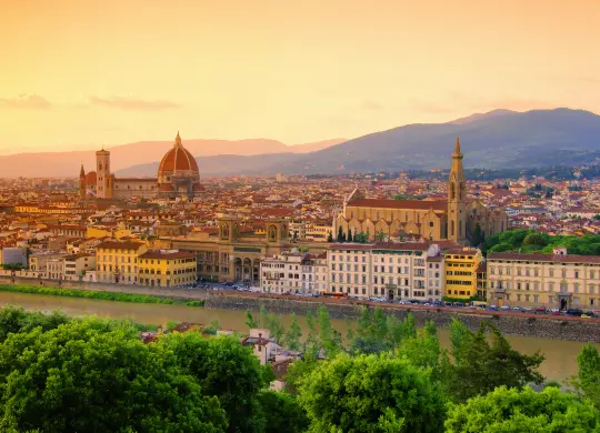 Panoramablick in Florenz  Auf Klassenfahrt mit HEROLÉ: Panoramablick in Florenz.