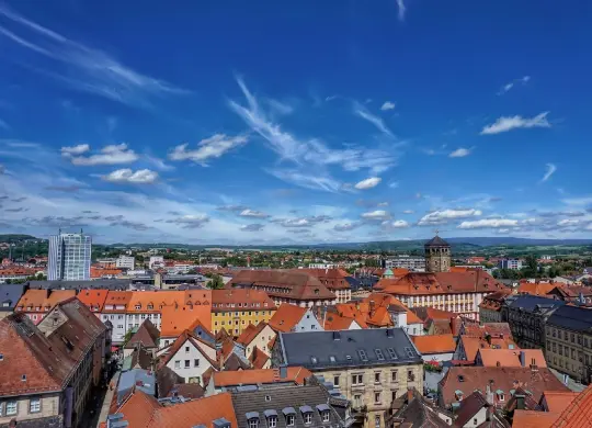 Auf Klassenfahrt mit HEROLÉ: Fränkische Schweiz - Blick von oben auf Bayreuth