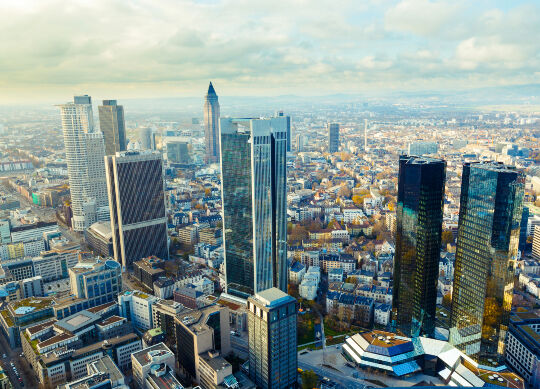 Panoramaansicht in Frankfurt Auf Klassenfahrt mit HEROLÉ: Panoramaansicht in Frankfurt.