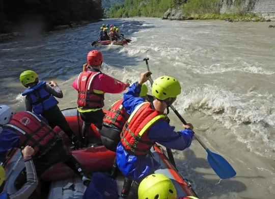 Auf Klassenfahrt mit HEROLÉ: Fun-Rafting auf der Salzach im Salzburger Land
