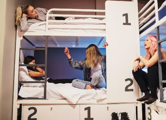 Auf Klassenfahrt mit HEROLÉ: Mehrbettzimmer im Generator Hostel Berlin Mitte