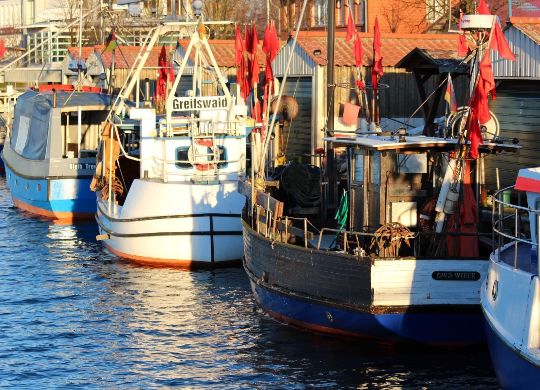 Hafen Wieck in Greifswald Auf Klassenfahrt mit HEROLÉ: Der Hafen Wieck in Greifswald an der Ostsee.